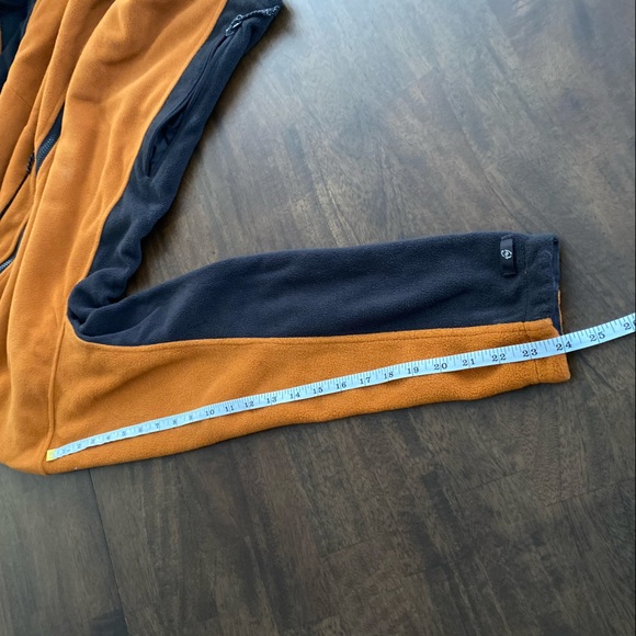 COLUMBIA Orange Fleece Jacket Titanium - Picture 10 of 14